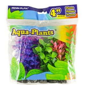PENN-PLAX | 4” Artificial Aquarium Plants, 5 pack